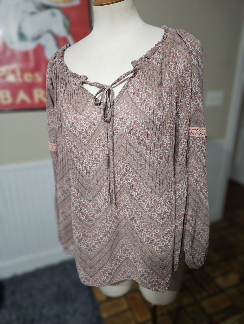 Knox Rose Oversized Boho Top XS
